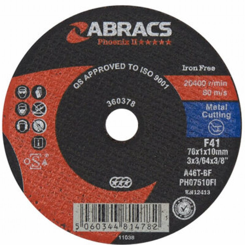 PCL APT75FCM Cutting Discs 75mm (3") diameter (10 per Pack)