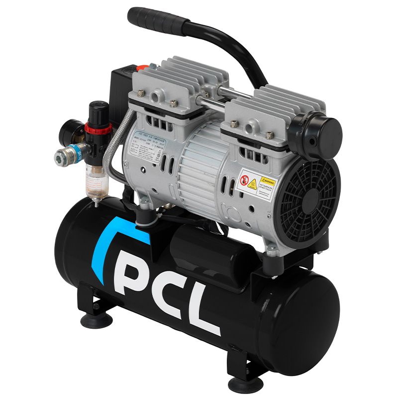PCL CMS09OF 6l 0.75HP Direct Drive Oil Free Low Noise Compressor, 8 bar, 106 l/min