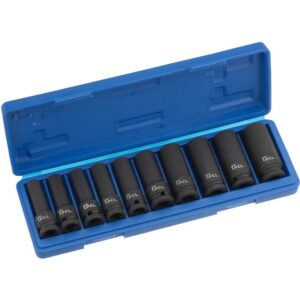 PCL APA11 10 Piece Deep Impact Socket Set, 1/2" Drive