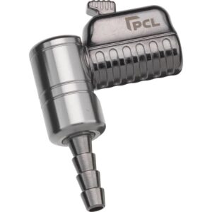 PCL CH4K01 Tyre Valve Connector, Angled, Swivel, 8mm i/d Hose Tailpiece, Open End
