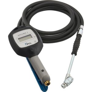 PCL DAC1C06 ACCURA 1 Tyre Inflator 0-12 bar, 2.7m Hose Twin Clip-on Connector