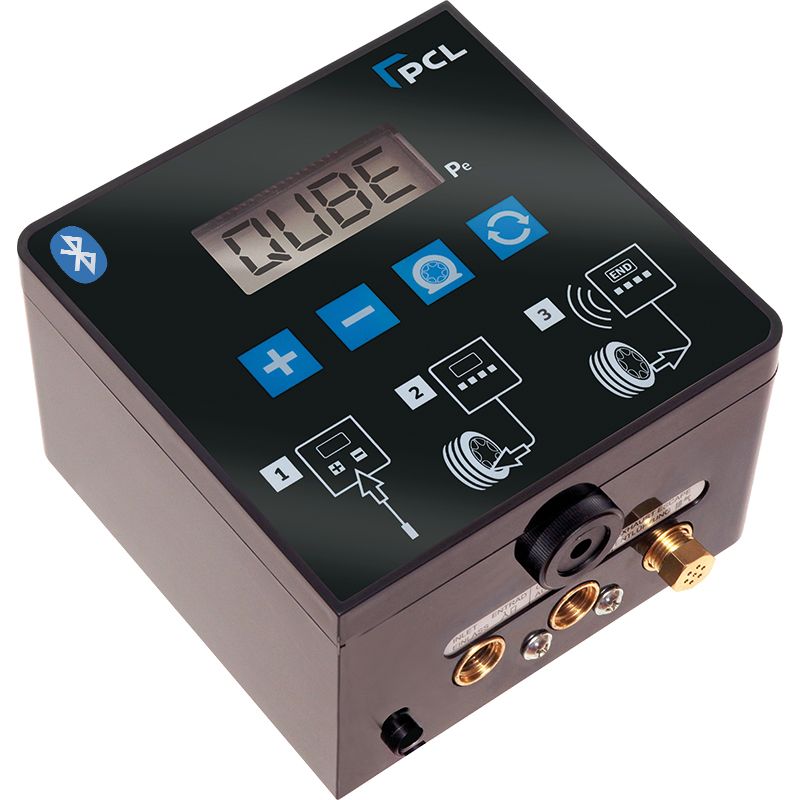 PCL QUBE1B ACCURA QUBE Tyre Inflator 230V, UK Plug, Bluetooth enabled