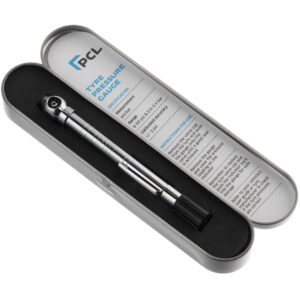 PCL TPG1H17 Tyre Pressure Gauge, Angled Head, 6-50 psi & 0.5-3.4 bar