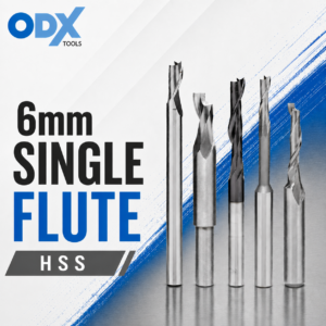 6mm Single Flute HSS